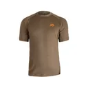 First Lite Men's Wick Short Sleeve Base Layer Shirt Dry Earth Medium - First Lite