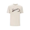 Simms Men's Hook & Loop Short Sleeve Crew Neck T Shirt Natural 2XL - Simms