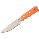 Knives of Alaska Bush Camp Fixed Blade Knife 6" Drop Point D2 Bead Blasted Blade SureGrip Handle Orange - Knives Of Alaska