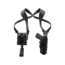 Galco VHS 4.0 Shoulder Holster Ambidextrous Glock 17, 22, 31, 47 with Streamlight TLR-1 Leather Black - Galco