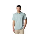 Columbia Men's PFG Solar Stream Short Sleeve Polo Shirt Crushed Blue Medium - Columbia