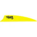 Bohning X3 Vane Arrow Fletching 3" Neon Yellow 100PK - Bohning