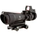 Trijicon ACOG Rifle Scope 3.5x 35mm Dual-Illuminated Red Crosshair 223 Remington Reticle with 3.25 MOA RMR Type 2 Red Dot Sight and Colt Knob Thumbscrew Mount Matte - Trijicon