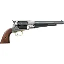 Pietta 1858 Remington New Model Army Old Silver Black Powder Revolver 44 Caliber 8" Blued Barrel Silver Frame Walnut Grip - Pietta