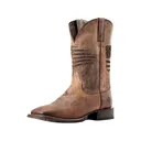 Ariat Circuit Patriot Cowboy Boots Leather Weathered Tan Men's 11 D - Ariat