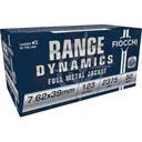 Fiocchi Range Dynamics 7.62x39mm Ammo 123 Grain Full Metal Jacket Case of 500 - Fiocchi