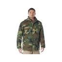 Rothco Men's M-65 Field Jacket Woodland Camo Large - Rothco