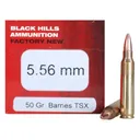 Black Hills 5.56x45mm NATO Ammo 50 Grain Barnes Triple-Shock X Solid Hollow Point Lead Free Box of 50 - Black Hills
