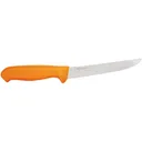 Morakniv Hunting Straight Boning Fixed Blade Knife 6.1" Boning Stainless Steel Polished Blade Polymer Handle Blaze Orange - Morakniv