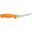 Morakniv Hunting Curved Boning Fixed Blade Knife 5.19" Boning Stainless Steel Polished Blade Polymer Handle Blaze Orange - Morakniv