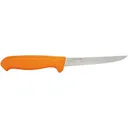 Morakniv Hunting Narrow Boning Fixed Blade Knife 5.28" Boning Stainless Steel Polished Blade Polymer Handle Blaze Orange - Morakniv