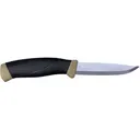 Morakniv Companion S Fixed Blade Knife 4.1" Clip Point Stainless Steel Polished Blade Polymer Handle Black/Tan - Morakniv
