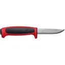 Morakniv Basic 511 Fixed Blade Knife 3.6" Clip Point Carbon Polished Blade Polymer Handle Black/Red - Morakniv