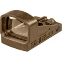 Shield Sights Mini Compact SMSc Reflex Red Dot Sight 4 MOA Dot Glass Lens FDE - Shield Sights