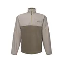 Drake Men's MST Refuge Eqwader Quarter Zip Sweatshirt Mud Brown Medium - Drake