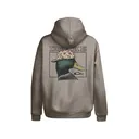 Drake Men's Back Cap Mallard Hoodie Fossil Light Heather XL - Drake