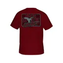 Drake Men's Big Duck Energy Short Sleeve T Shirt Red Dahlia 2XL - Drake