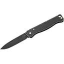 Boker Knives Atlas Mini Pocket Knife 1.65" Drop Point Sandvik 12C27 Black Blade Stainless Steel Handle Black - Boker