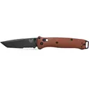 Benchmade Bailout Pocket Knife 3.38" Tanto Point CPM MagnaCut Black DLC Battlewash Partially Serrated Blade Aluminum Handle Burnt Copper - Benchmade