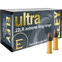 Eley Ultra Extreme Long Range 22LR Ammo 40 Grain Round Nose Case of 5000 (100 Boxes of 50) - Eley