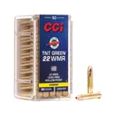 CCI 22 Winchester Magnum Rimfire (WMR) Ammo 30 Grain Speer TNT Green Jacketed Hollow Point Box of 500 (10 Boxes of 50) - CCI