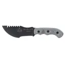 TOPS Knives Tom Brown Tracker Fixed Blade Knife 5" Drop Point 1095 Black Traction Blade Linen Micarta Handle Black - TOPS Knives