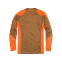 Browning Men's NTS Upland Long Sleeve Crew Neck Shirt Tan/Blaze 2XL - Browning