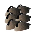 Higdon Alpha Half Shell Sleeper Canada Goose Decoy Flocked Heads 6PK - Higdon Outdoors
