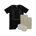 Premier Body Armor Everyday Armor T Shirt 360 With 4 Level IIIA Armor Panels Black Medium - Premier Body Armor