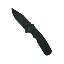 Demko Knives Shark-Cub Stealth Pocket Knife 2.5" Clip Point CPM 20CV Black DLC Blade Aluminum Handle Black - Demko Knives