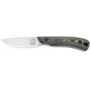 White River Knives Smith & Sons Axiom Fixed Blade Knife 2.88" Drop Point CPM MagnaCut Stonewashed Blade Richlite Handle Black - White River Knives