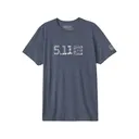 5.11 Men's Legacy Flag Short Sleeve T Shirt Pacific Navy Heather 2XL - 5.11 Tactical