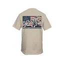 Ducks Unlimited Men's Chasing Flag Short Sleeve Crew Neck T Shirt Sandstone Medium - Ducks Unlimited