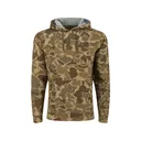 Drake Men's Three End Solid Hoodie Old School Timber Medium - Drake Waterfowl