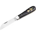 Boker Knives History Knife & Tool Anchor Knife Pocket Knife 3.15" Drop Point 1.4116 Satin Blade Ebony Wood Handle Black - Boker Knives