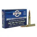 PPU M1 Garand 30-06 Springfield Ammo 150 Grain Full Metal Jacket Box of 20 - Prvi Partizan