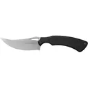 Boker Knives Tavros Fixed Blade Knife 2.76" Trailing Point D2 Satin Blade G-10 Handle Black - Boker