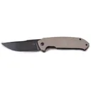 Boker Knives Barchan Pocket Knife 3.94" Drop Point 440B Black Blade G-10 Handle Tan - Boker