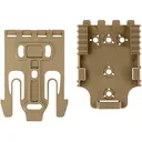 Safariland Quick Lock Holster Mount Kit with QLS 19 and QLS 22 Polymer Flat Dark Earth - Safariland
