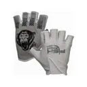 Fish Monkey Men's Stubby Guide Fingerless Gloves Light Gray XL - Fish Monkey