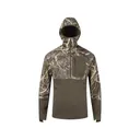 Drake Men's MST Offset 2.0 Quarter Zip Hoodie Mossy Oak Habitat Medium - Drake
