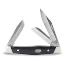 Buck Knives 301 Stockman Pocket Knife 2.875" Clip, Sheepfoot and Spey 420HC Satin Blade Ebony Wood Handle - Buck Knives