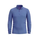 Smartwool Men's Intraknit Thermal Quarter Zip Base Layer Shirt Charcoal/Nightfall Blue 2XL - Smartwool