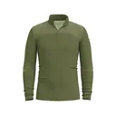 Smartwool Men's Intraknit Thermal Quarter Zip Base Layer Shirt Winter Moss Large - Smartwool
