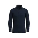 Smartwool Men's Classic Thermal Quarter Zip Base Layer Shirt Deep Navy Medium - Smartwool