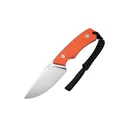 CIVIVI Gander Fixed Blade Knife 3.63" Drop Point Sandvik 14C28N Satin Blade G-10 Handle Orange - Civivi