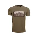 Vortex Optics Men's Peakline Short Sleeve Crew Neck T Shirt Coyote Heather 2XL - Vortex