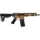 GLFA AR-15 223 Wylde Pistol 7.5" Threaded Barrel 30+1 Round Bronze Cerakote Pistol Brace - Great Lakes Firearms