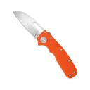 Demko Knives Shark-Cub Pocket Knife 2.5" Shark Foot CPM 20CV Stonewashed Blade G-10 Handle Orange - Demko Knives