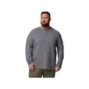 Columbia Men's Thistletown Hills Henley Shirt City Gray Heather Medium - Columbia